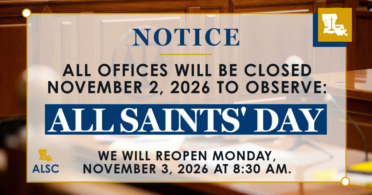Office Closure | All Saints’ Day 2026