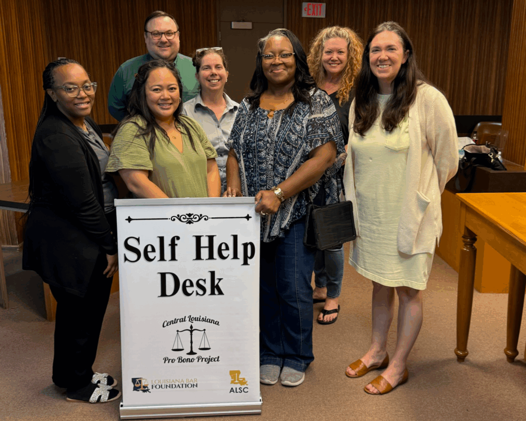 Volunteers Expand Access Through Self-Help Desk in CENLA.